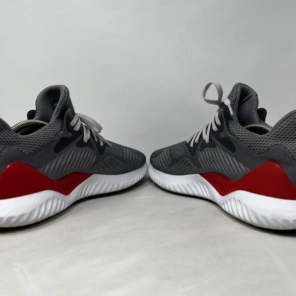 Adidas Alphabounce Beyond Men's Size 11 Running Shoes Gray Red White AC8625 - Picture 6 of 12